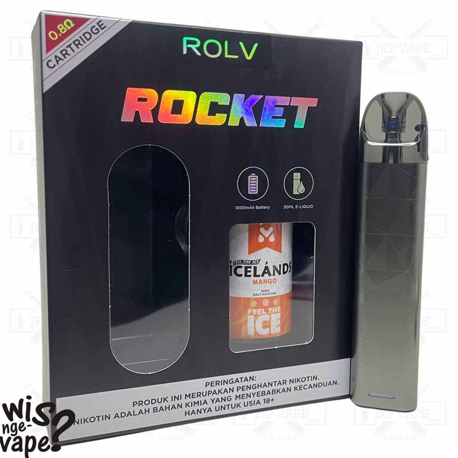 Jual Rolv Rocket Pod 30W 1000mAh Bundling Liquid Icelands 30ml