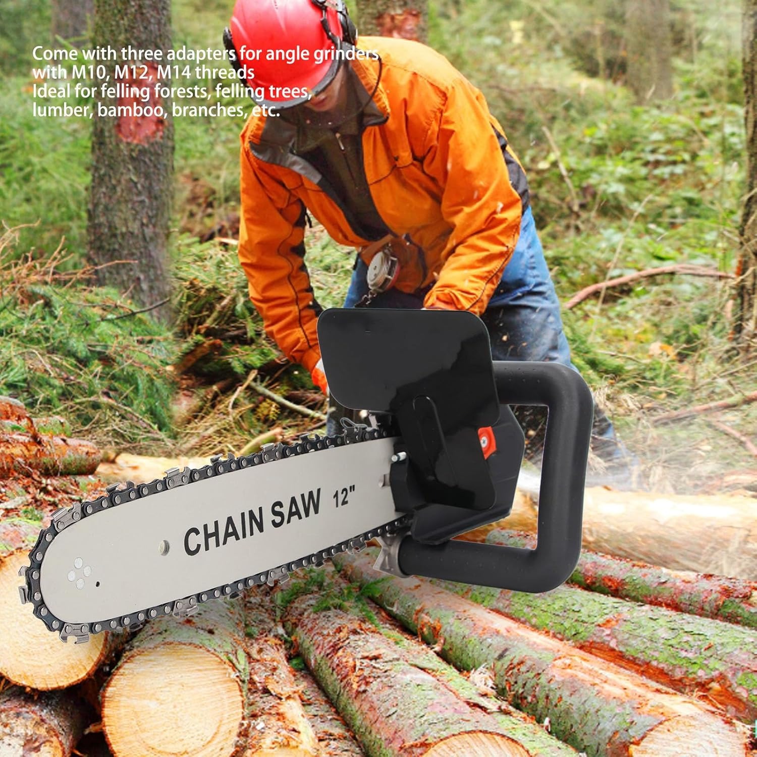 Aboutool Adaptor Gerinda ke Gergaji Grinder Chainsaw Converter 12 Inch - ABT121