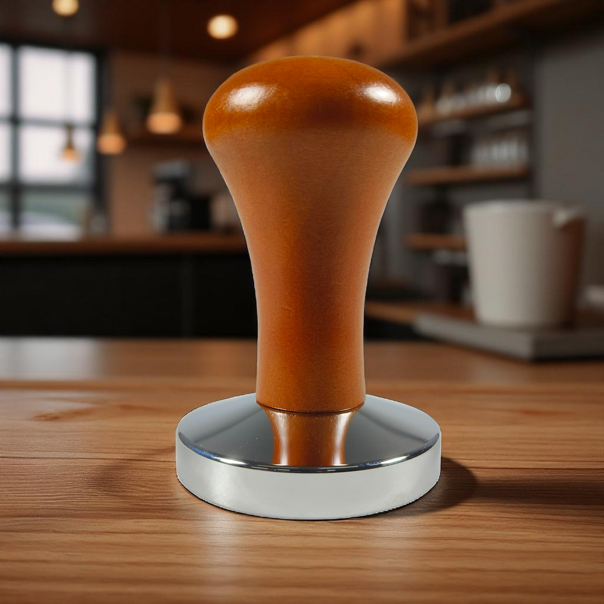 One Two Cups Tamper Kopi Espresso Coffee Press Powder Hammer 58mm - 7IYC