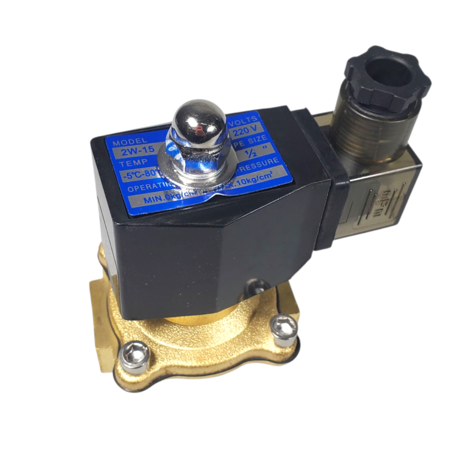 GRX Solenoid Water Valve Switch Copper Normally Close 220V 1/2 Inch - 2W-15