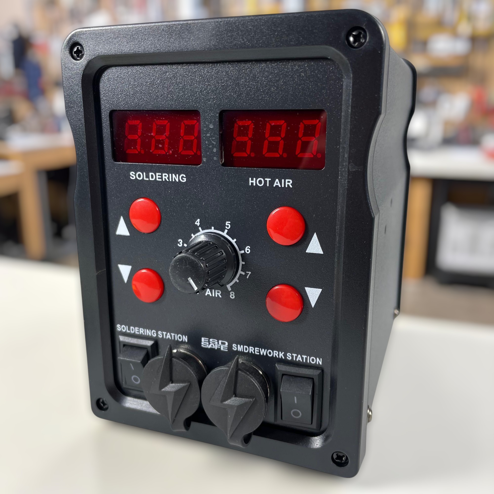 SOUTES Soldering Station 2in1 Solder 80W with Hot Air Heat Gun 700W - 8586D