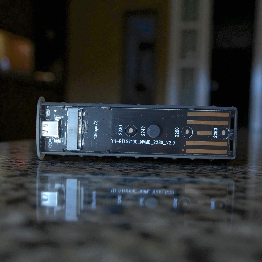 Lengtion SSD M.2 Enclosure NVME Aluminum Alloy 10GB/s USB Type C 3.1 - M12