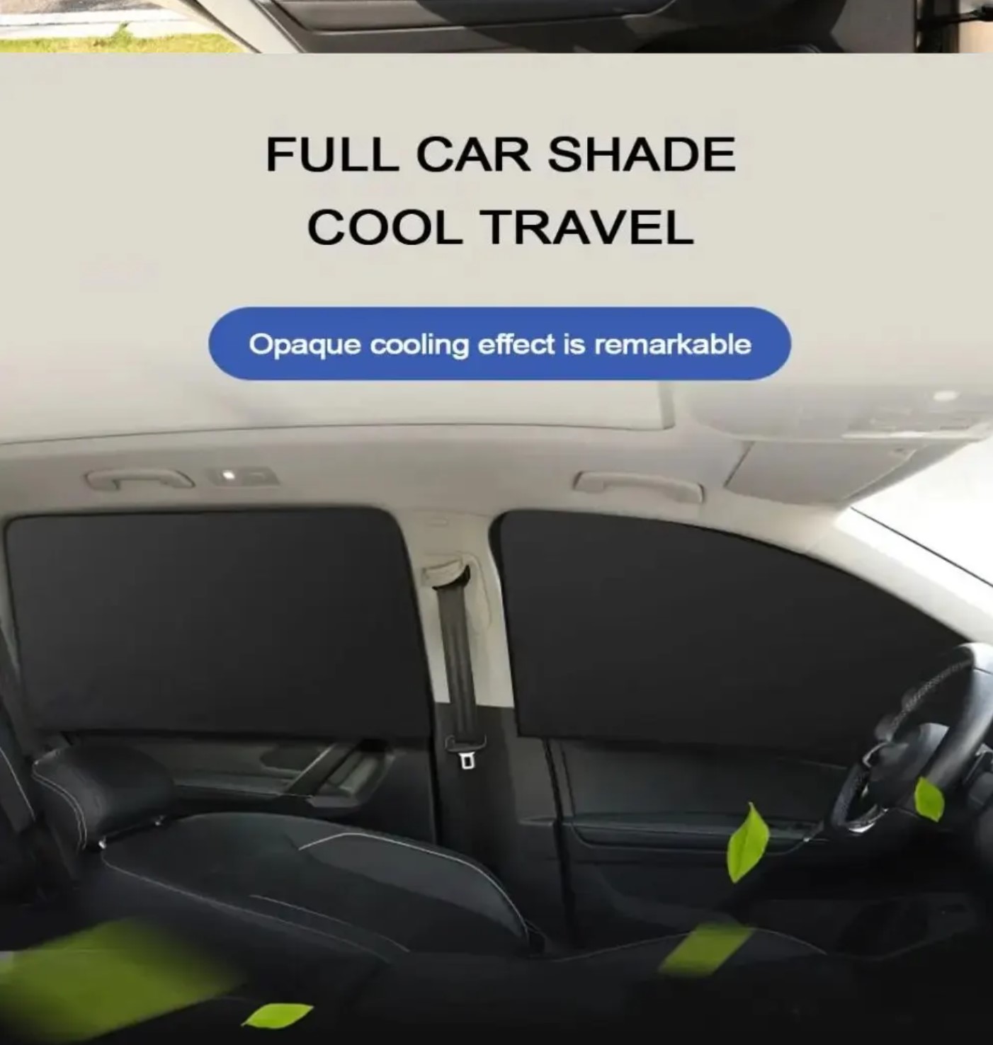 YZH Pelindung Panas Kaca Mobil Magnetic Sunshade Front and Rear Glass