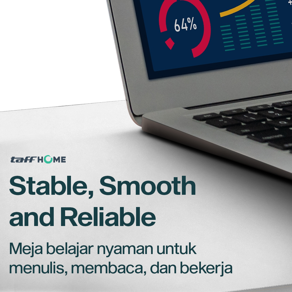 TaffHOME Meja Laptop Adjustable Portable Working Desk 3 Layer 60x40cm - ND04