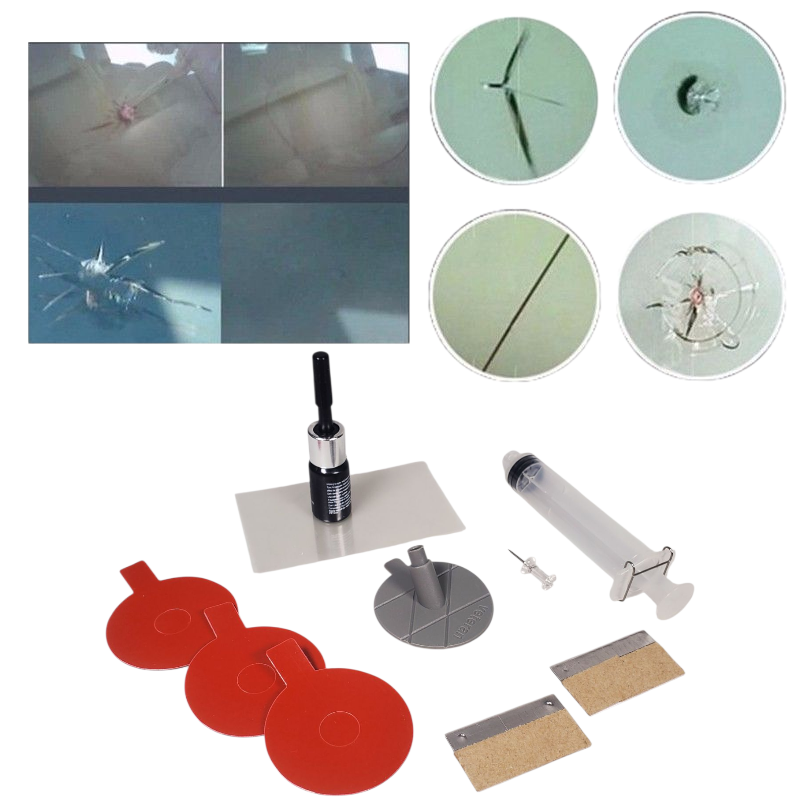 Alat Reparasi Kaca Mobil Retak Windshield Repair Kit - XJ-01