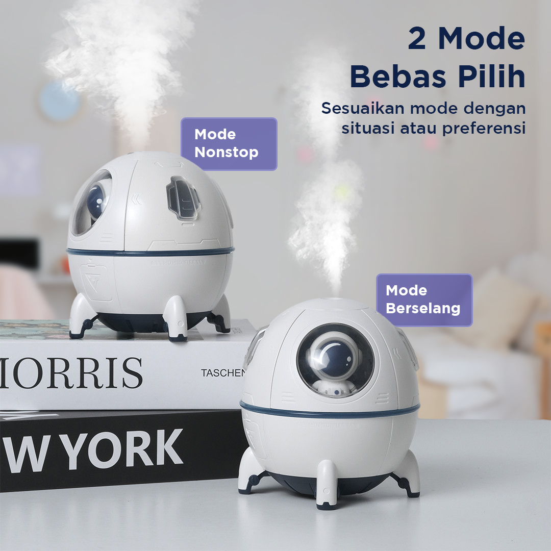 SONONIA Air Humidifier Mini Ultrasonic Diffuser Space Capsule 200ml - MJ046