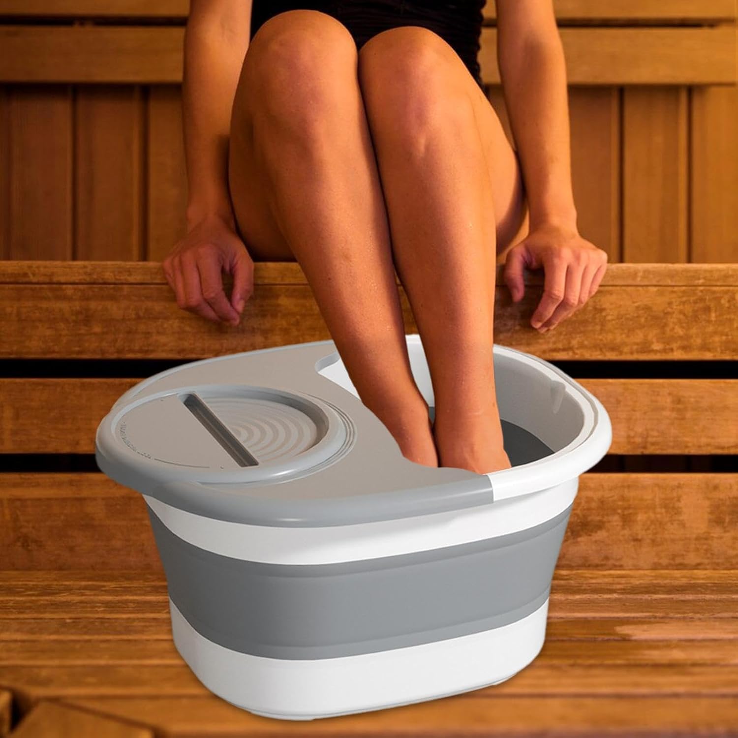 Bema Dorji Ember Pijat Kaki Folding Collapsible Sauna Bucket 15L - 8010