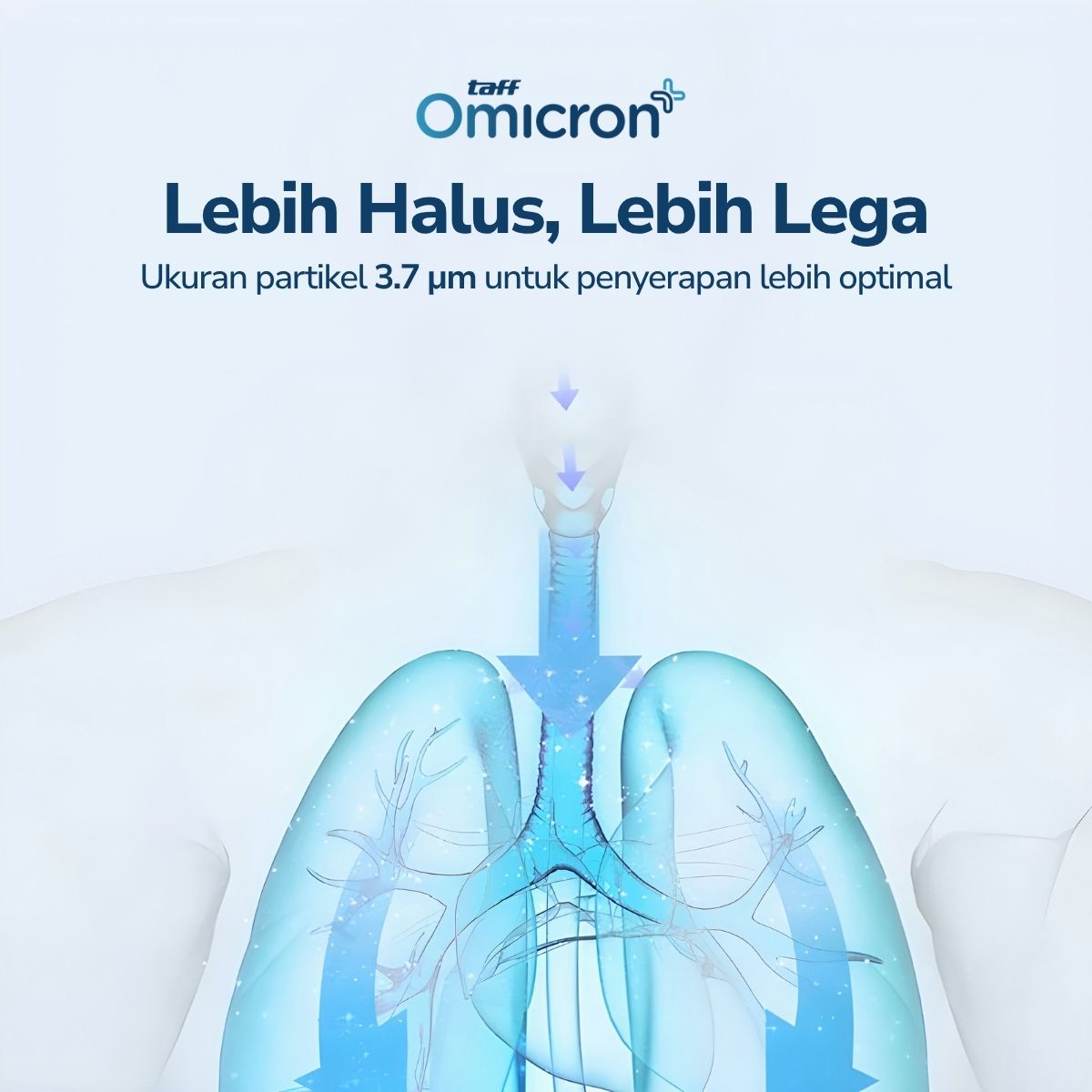 TaffOmicron Alat Bantu Pernafasan Terapi Asma Nebulizer Inhaler - JSL-W301