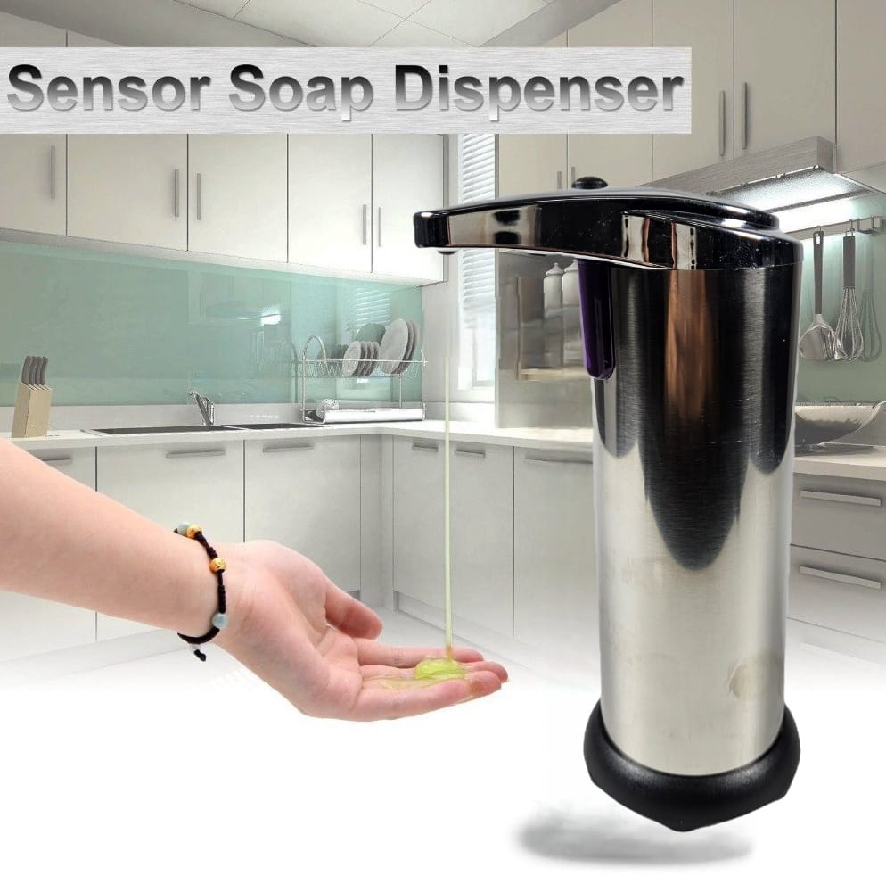 SPALIFE Dispenser Sabun Cuci Tangan Otomatis Stainless Steel 250ml - AD-03