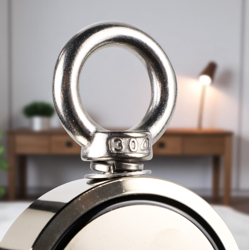 HYSAMTA Magnet Gantungan Round Hook Strong Neodymium 75mm - D75