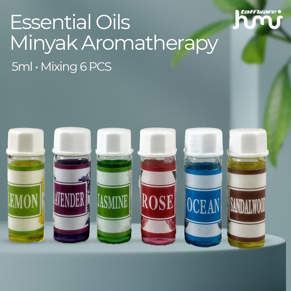 Taffware HUMI Essential Oils Minyak Aromatherapy 5ml Mixing 6 PCS - 3544