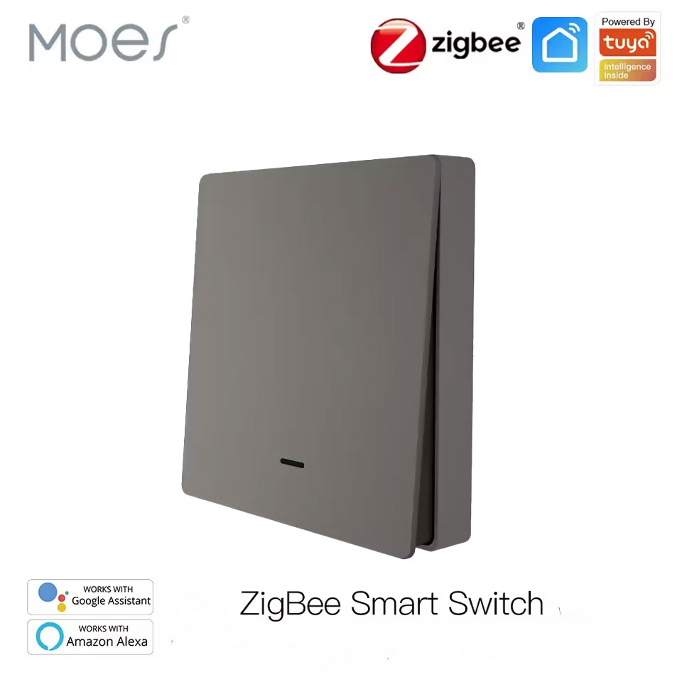 MOES Saklar Lampu Wireless ZigBee Remote Tuya Alexa Voice Control - B1