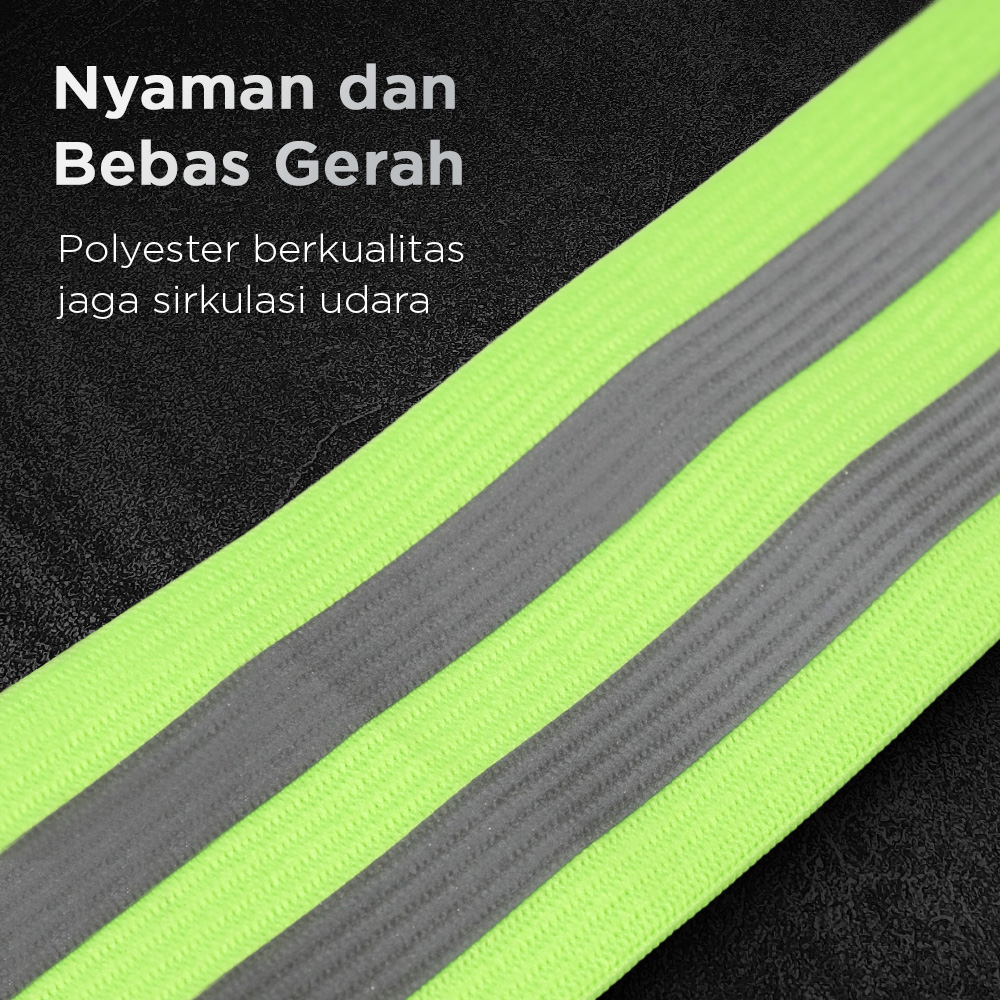 Mixxar Gelang Reflektif Safety Reflective Arm Wrist Ankle Band 1 PCS - 2974