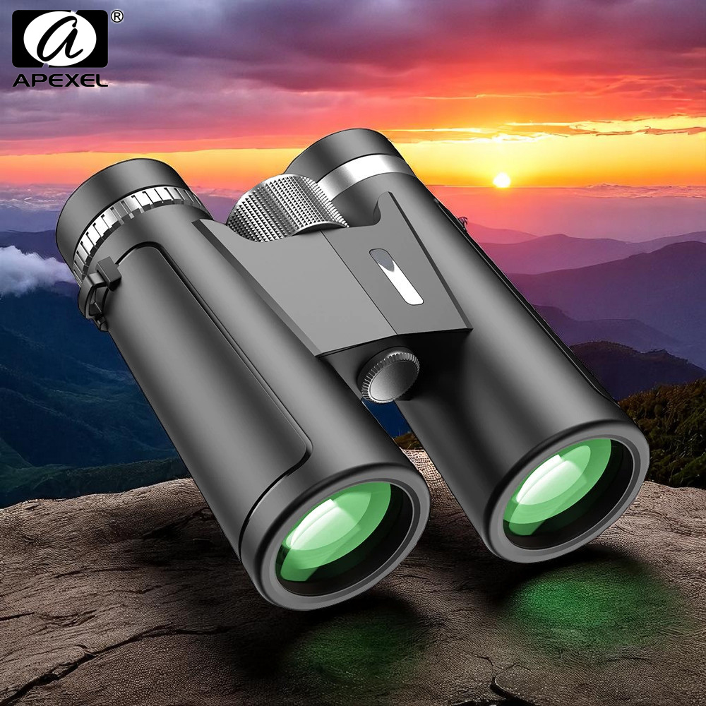 APEXEL Teropong Berburu High Definition Binoculars Compact Zoom 12x42 - APL-RB12X42