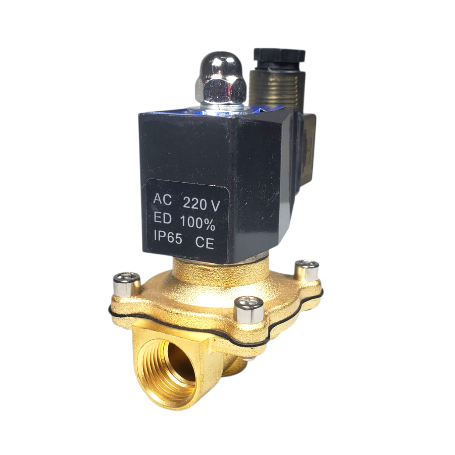 GRX Solenoid Water Valve Switch Copper Normally Close 220V 1/2 Inch - 2W-15