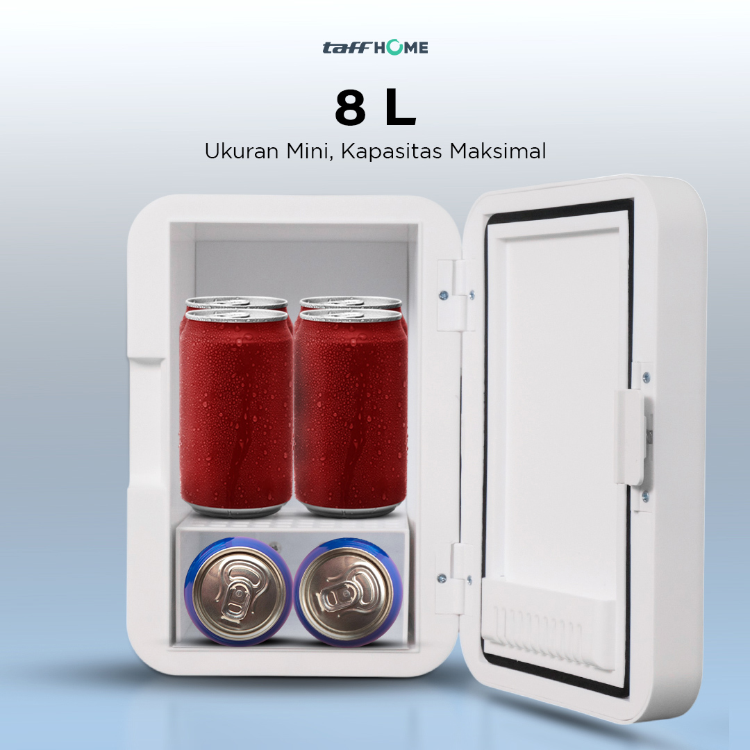 TaffHOME Kulkas Mini Mobil 2in1 Cooler Warmer 8L - KS-002