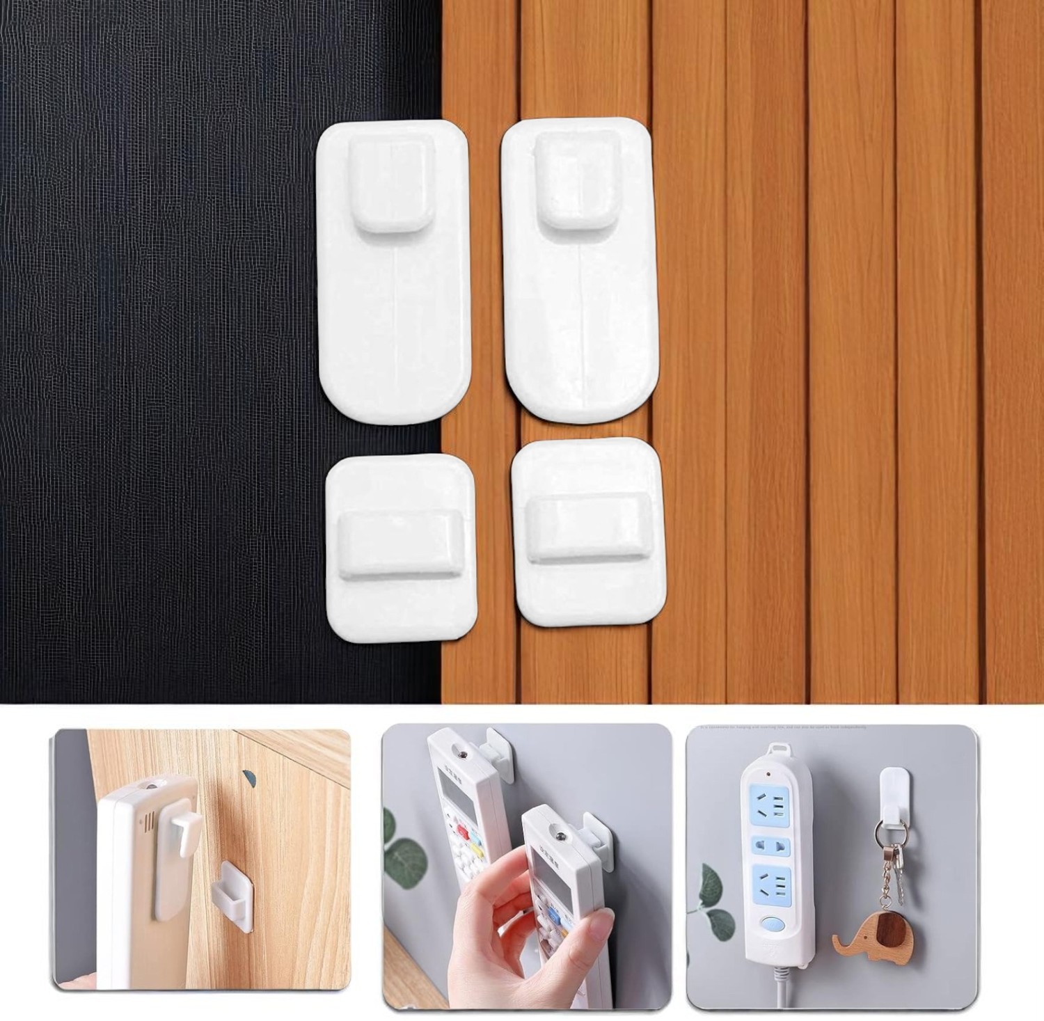 TCMAKE Rak Gantungan Hook Wall Hanger Organizer Adhesive 2 Pasang - TC1141
