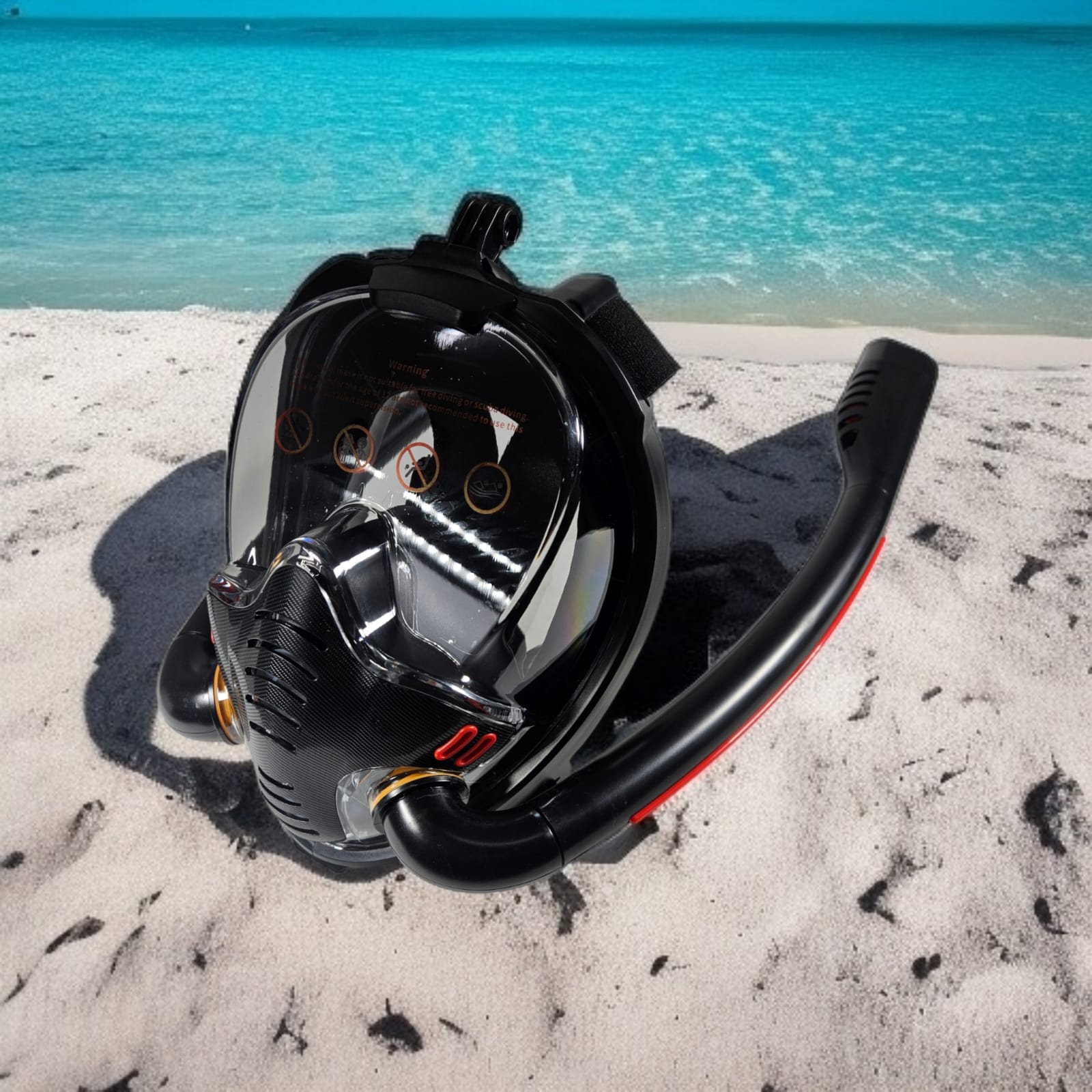 VELRAPCOR Kacamata Full Face Diving Snorkeling L/XL - K3