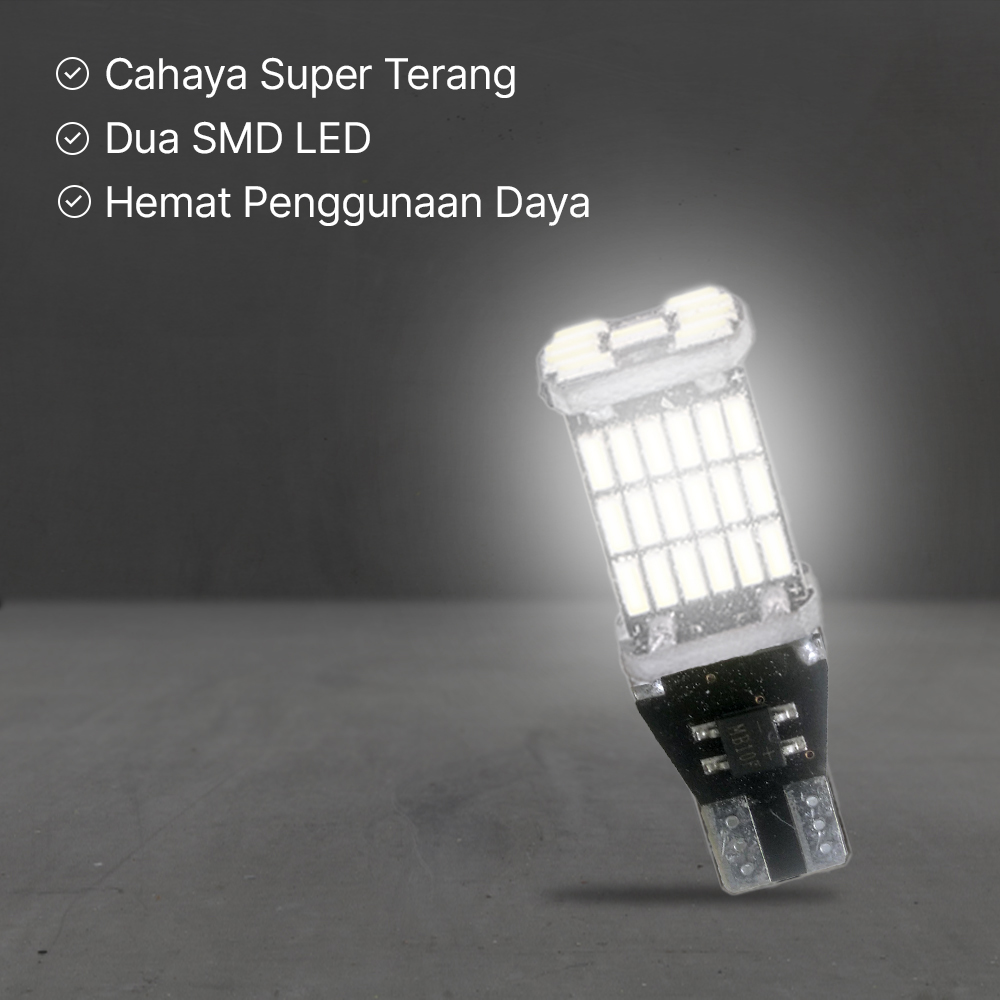 Hamy Lampu Mundur Mobil Senja Position Lamp LED 4014 45SMD T15 W16W - FITC