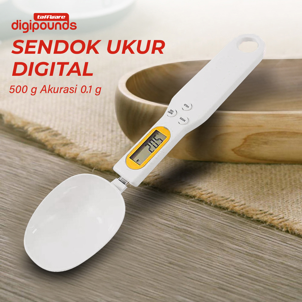 Taffware Digipounds Sendok Ukur Digital Dapur 500g Akurasi 0.1g - HM10