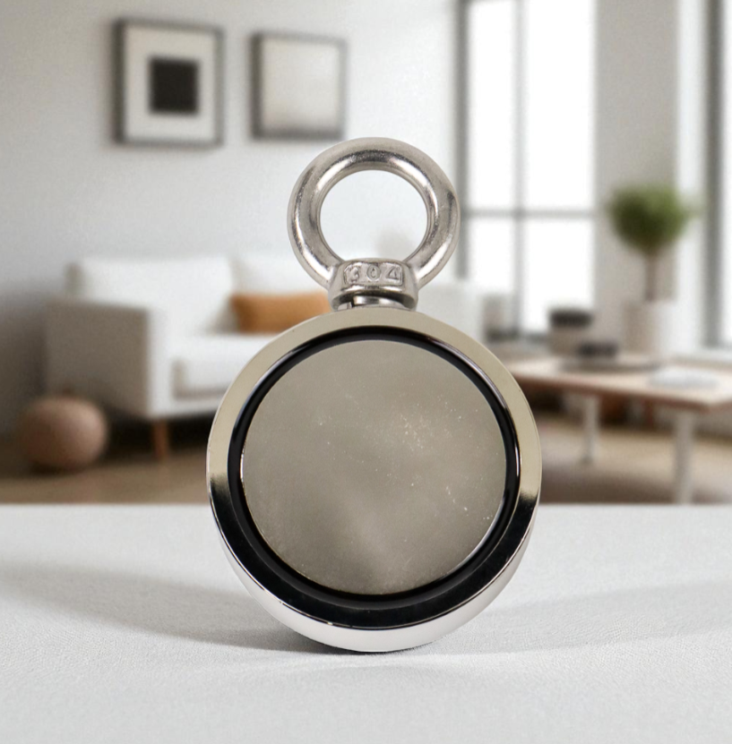 HYSAMTA Magnet Gantungan Round Hook Strong Neodymium 75mm - D75