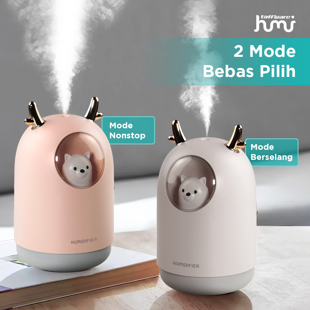 Taffware HUMI Air Humidifier Mini Ultrasonic Diffuser RGB Puppy 300ml - M106