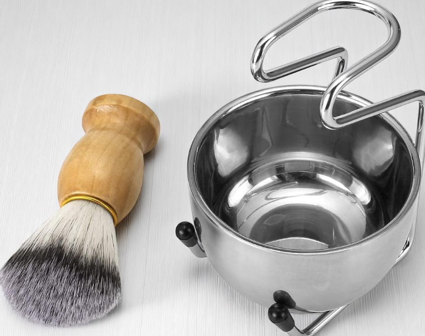 JDK Perlengkapan Barber Salon Pria Shaving Brush with Cream Bowl - DSS003