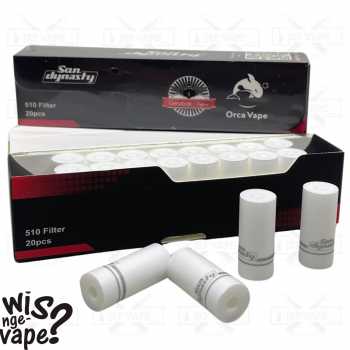 Filter San Dynasty Pod 510 Drip Tip Cotton - Authentic By GV x Orca
