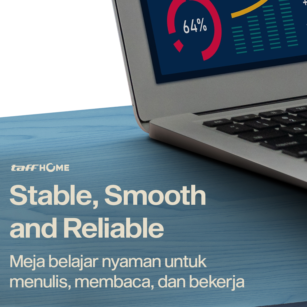 TaffHOME Meja Laptop Adjustable Portable Working Desk 3 Layer 60x40cm - ND04