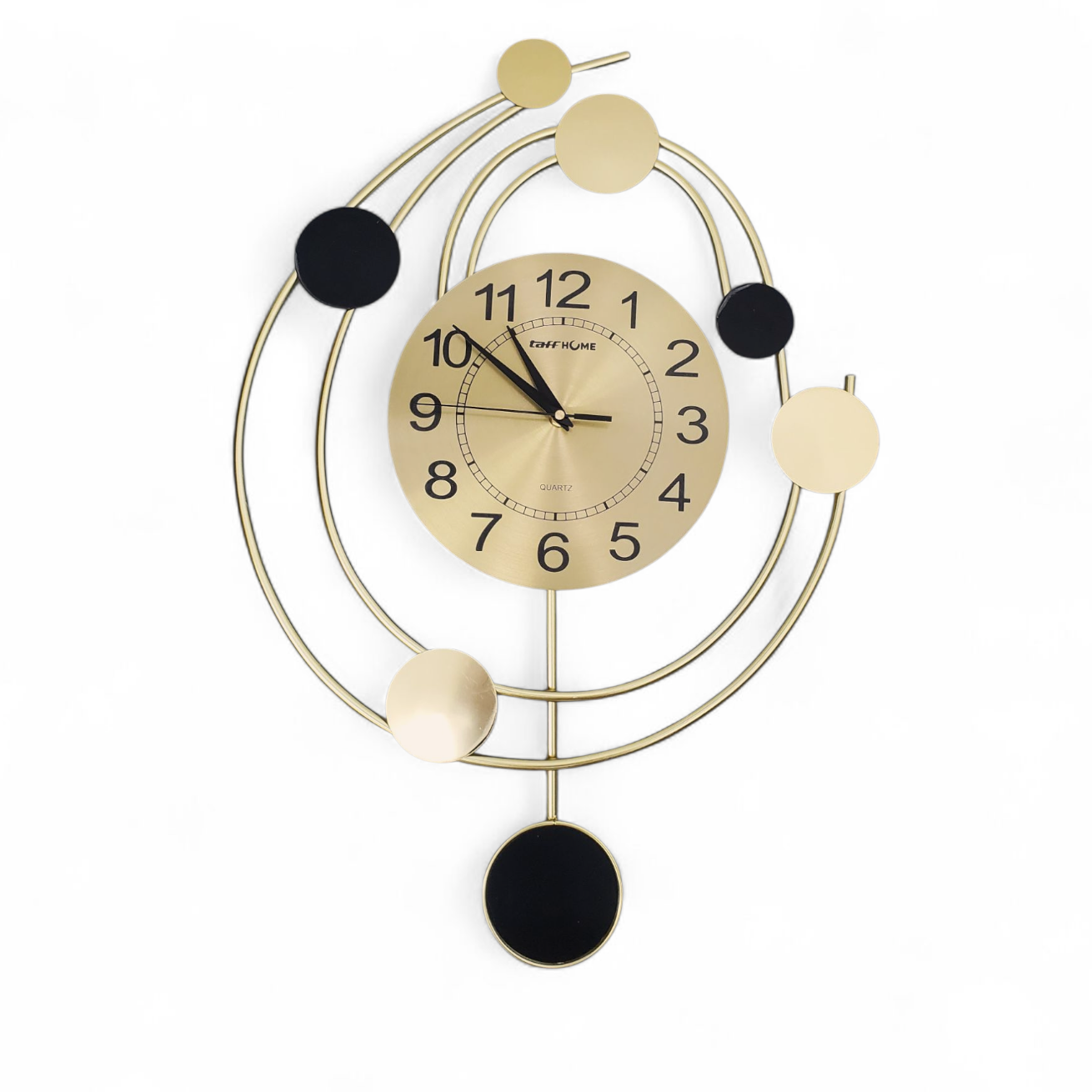 TaffHOME Jam Dinding Quartz Iron Luxury Nordic Style 66cm - SF126888