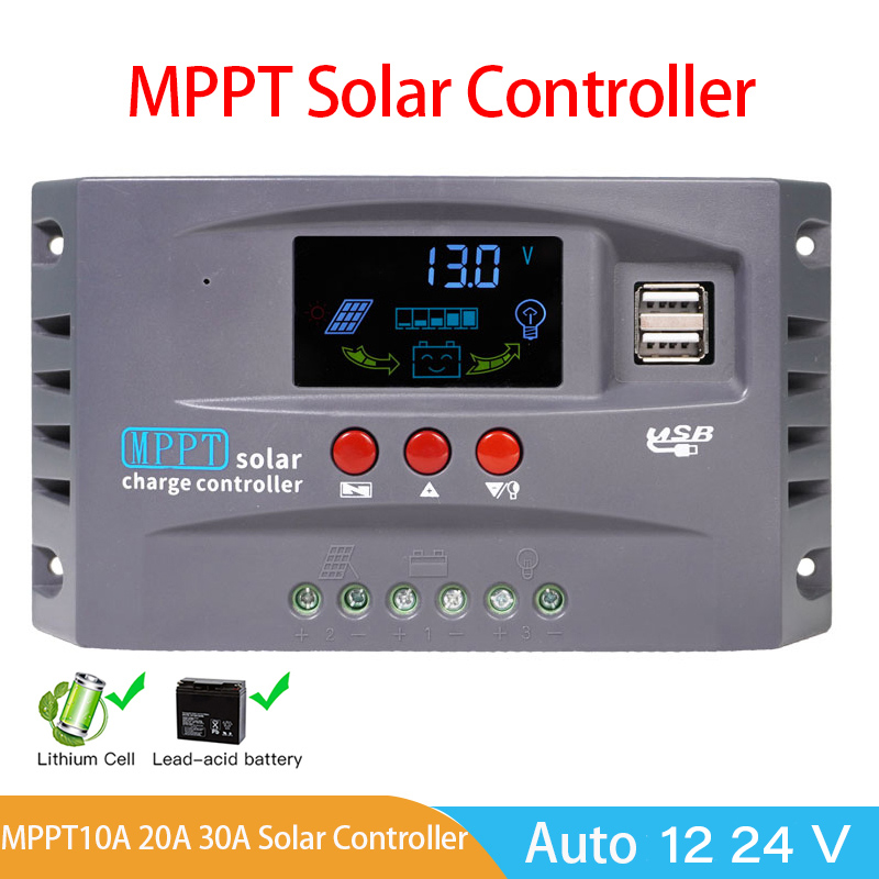 HXC Solar Charge Controller MPPT 2 USB Automatic Identify 12V/24V - HXC3