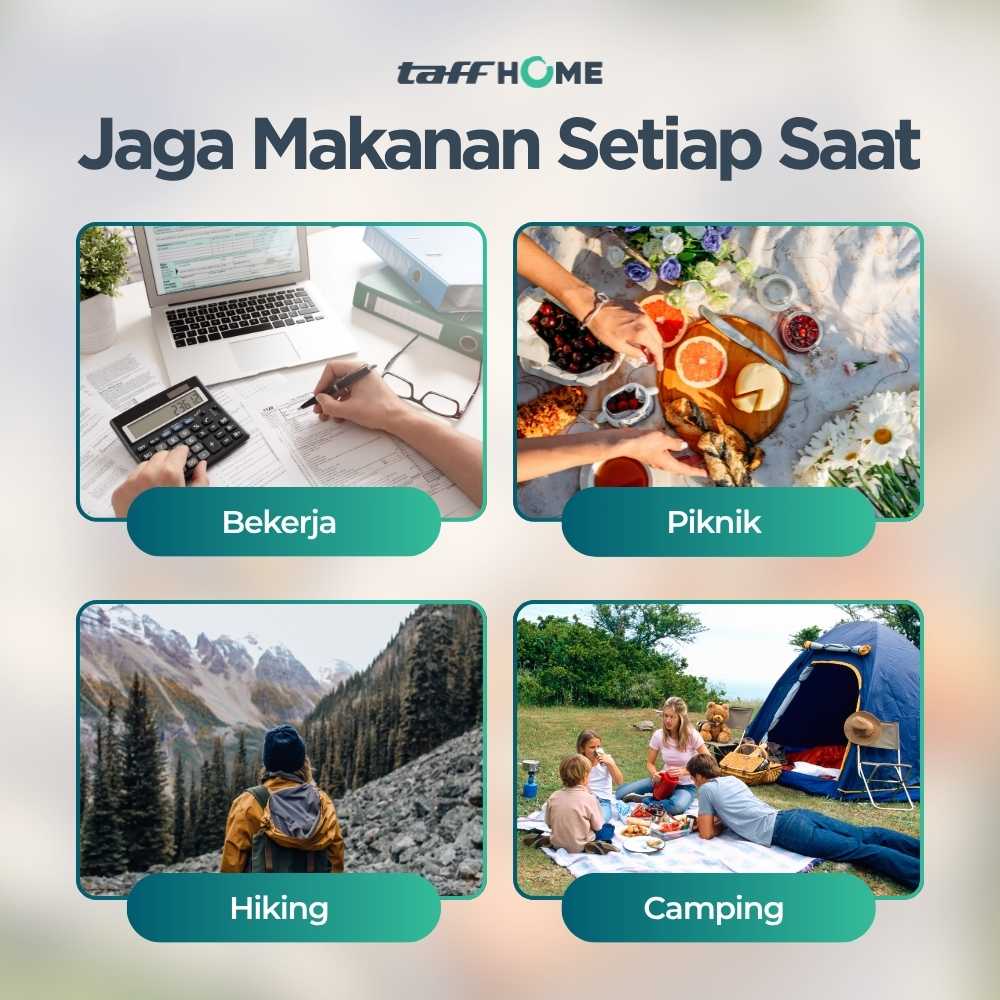 TaffHOME Tas Pendingin Makanan Cooler Bag Thermal Insulated Bag - S1524 - Gambar 4