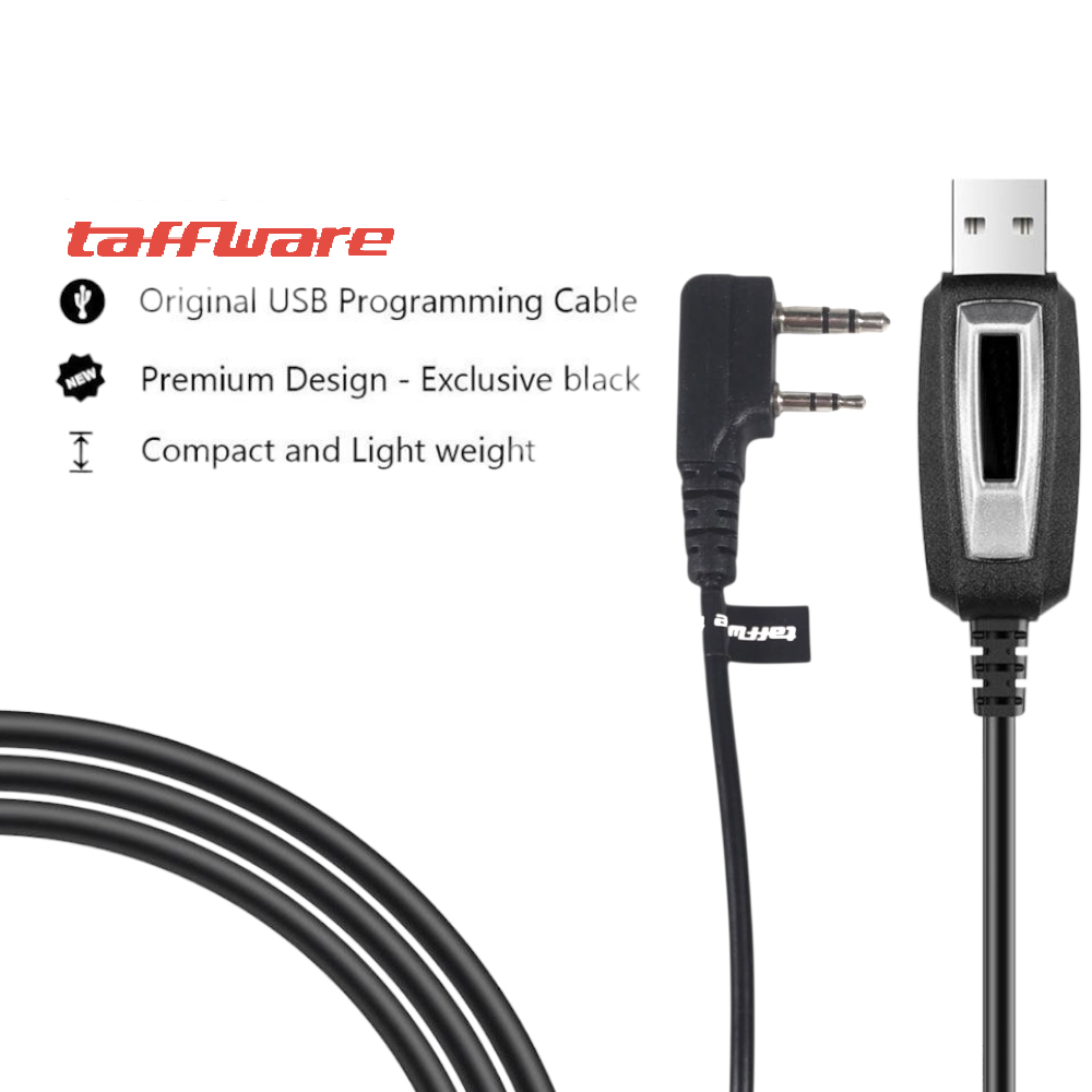 Taffware USB Cable and CD Driver for Baofeng Pofung Walkie Talkie