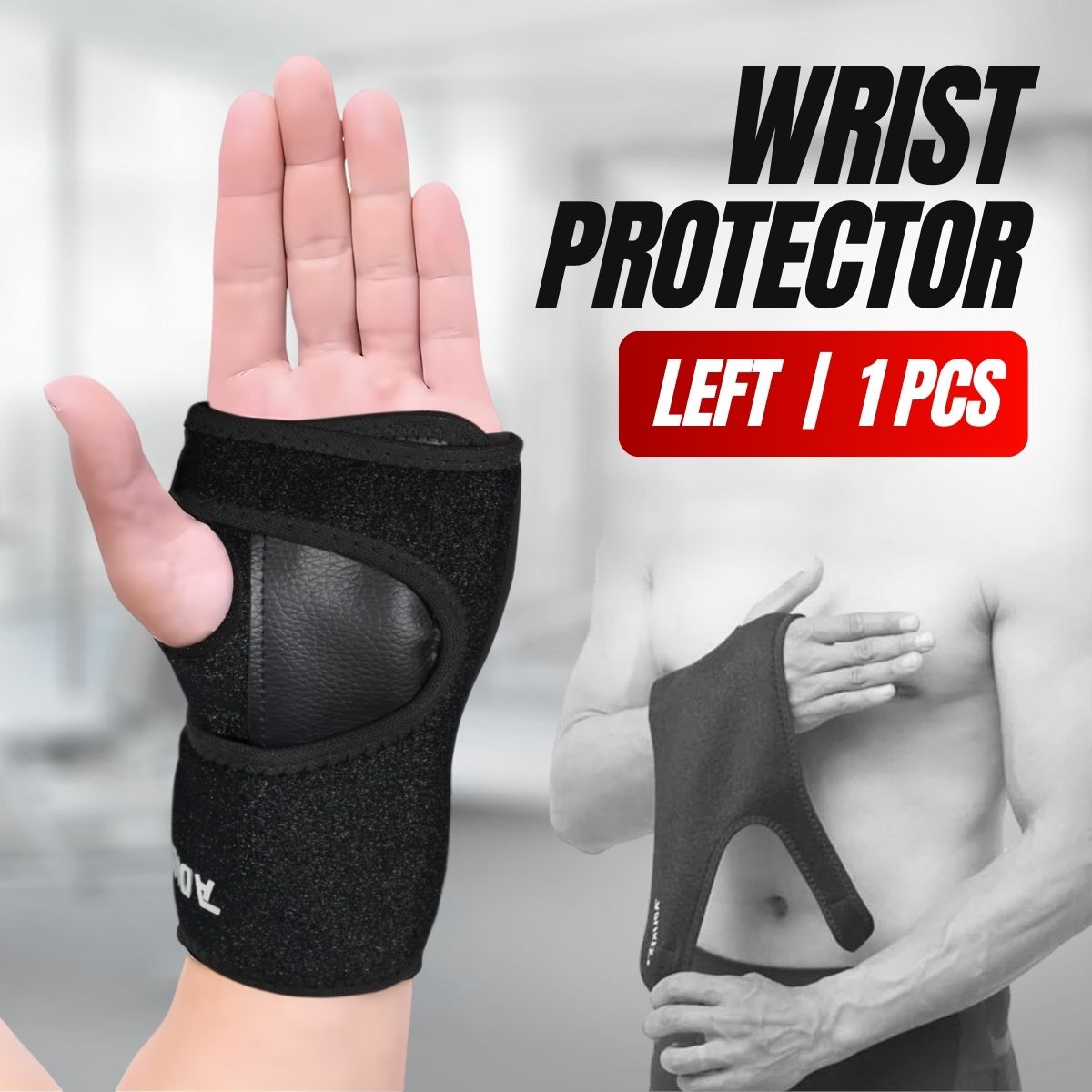 AOLIKES Pelindung Pergelangan Tangan Adjustable Wrist Protector 1 PCS - A-1676
