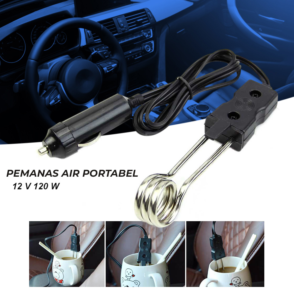 AUTOECHO Pemanas Air Portable Mobil 12V 120W - HT-2090