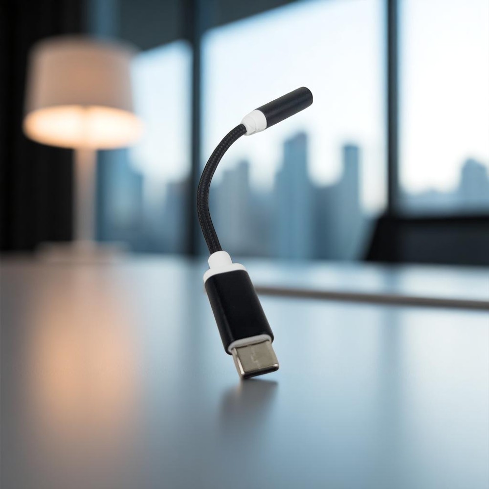Kabel Adaptor USB Type C ke 3.5mm Audio Port Braided - PJ1645-01