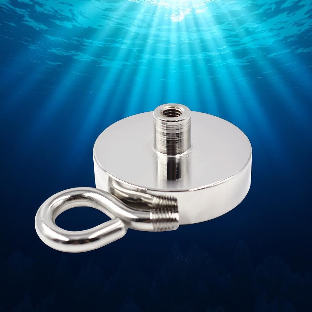 Neodimio Magnet Gantungan Round Hook Strong Neodymium 195kg 75mm - D75