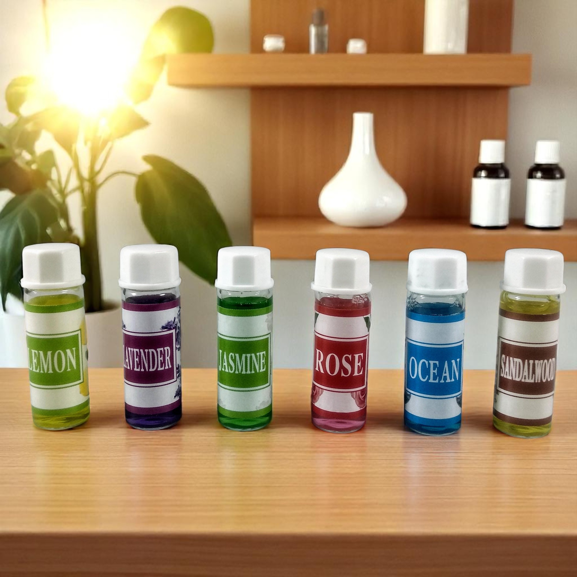 Taffware HUMI Essential Oils Minyak Aromatherapy 5ml Mixing 6 PCS - 3544