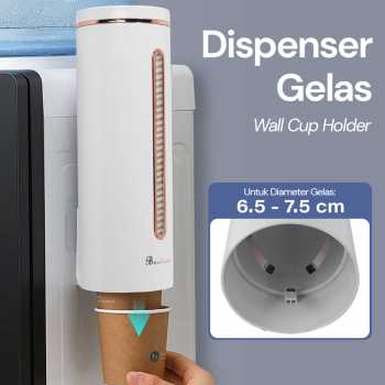 BOUTIQUE Dispenser Gelas Wall Cup Holder Storage Rack Organizer - A2102