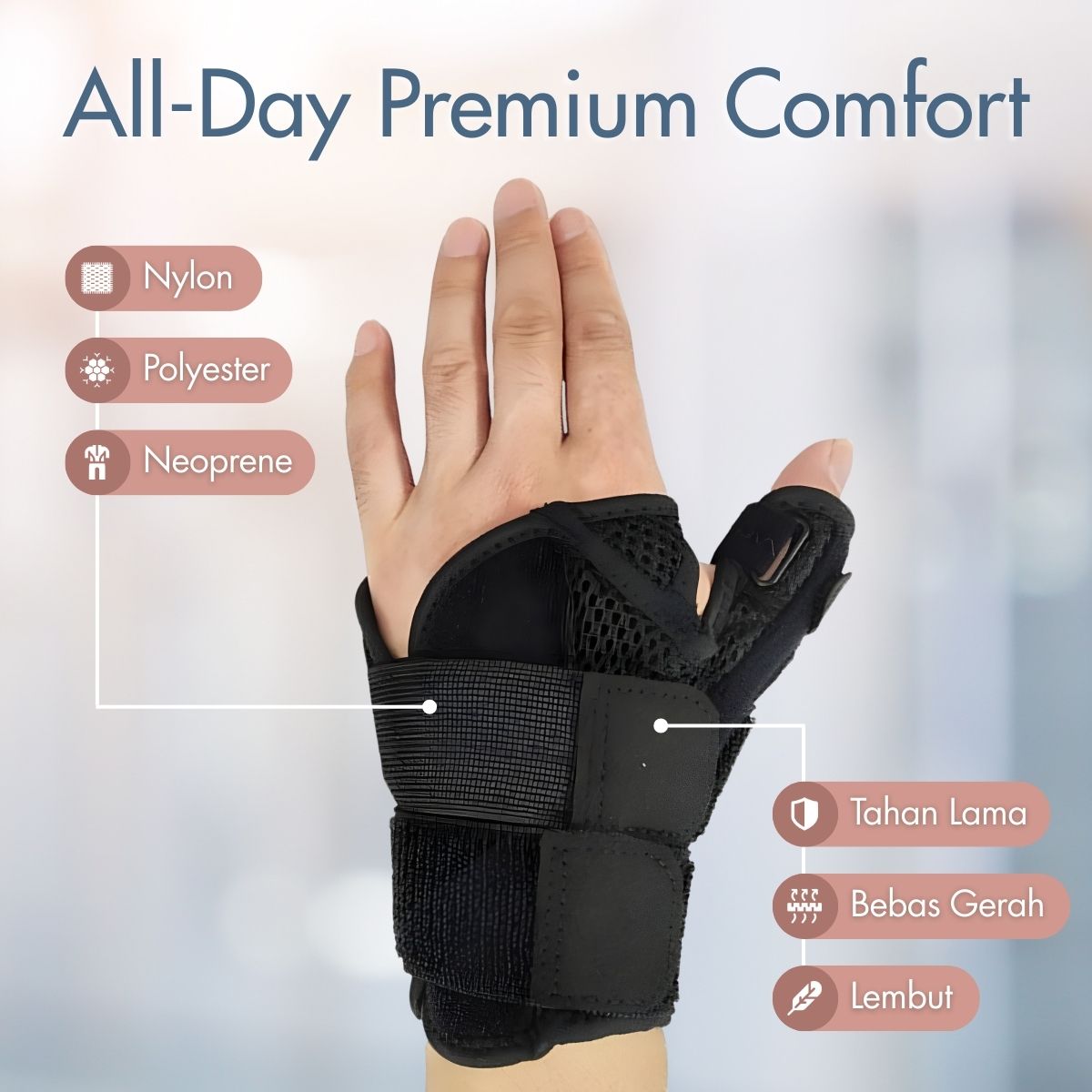 ROORUN Pelindung Jempol Pergelangan Tangan Thumb Wrist Brace Support - R3