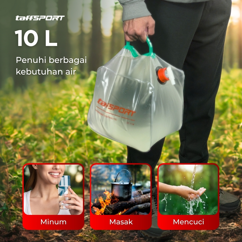 TaffSPORT Kantong Air Portable Camping Water Storage 10L - ST-116