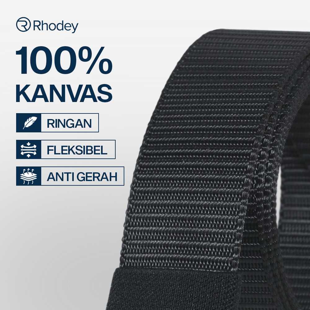 Rhodey Tali Ikat Pinggang Pria Anti X-Ray Plastik Automatic Buckle - 899 - Gambar 3