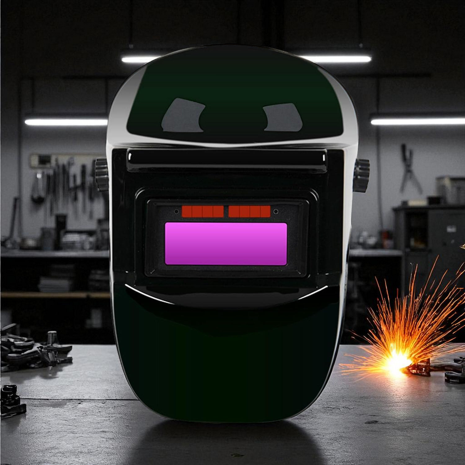 MERISHOP Helm Las Automatic Dimming Protective Welding - 110