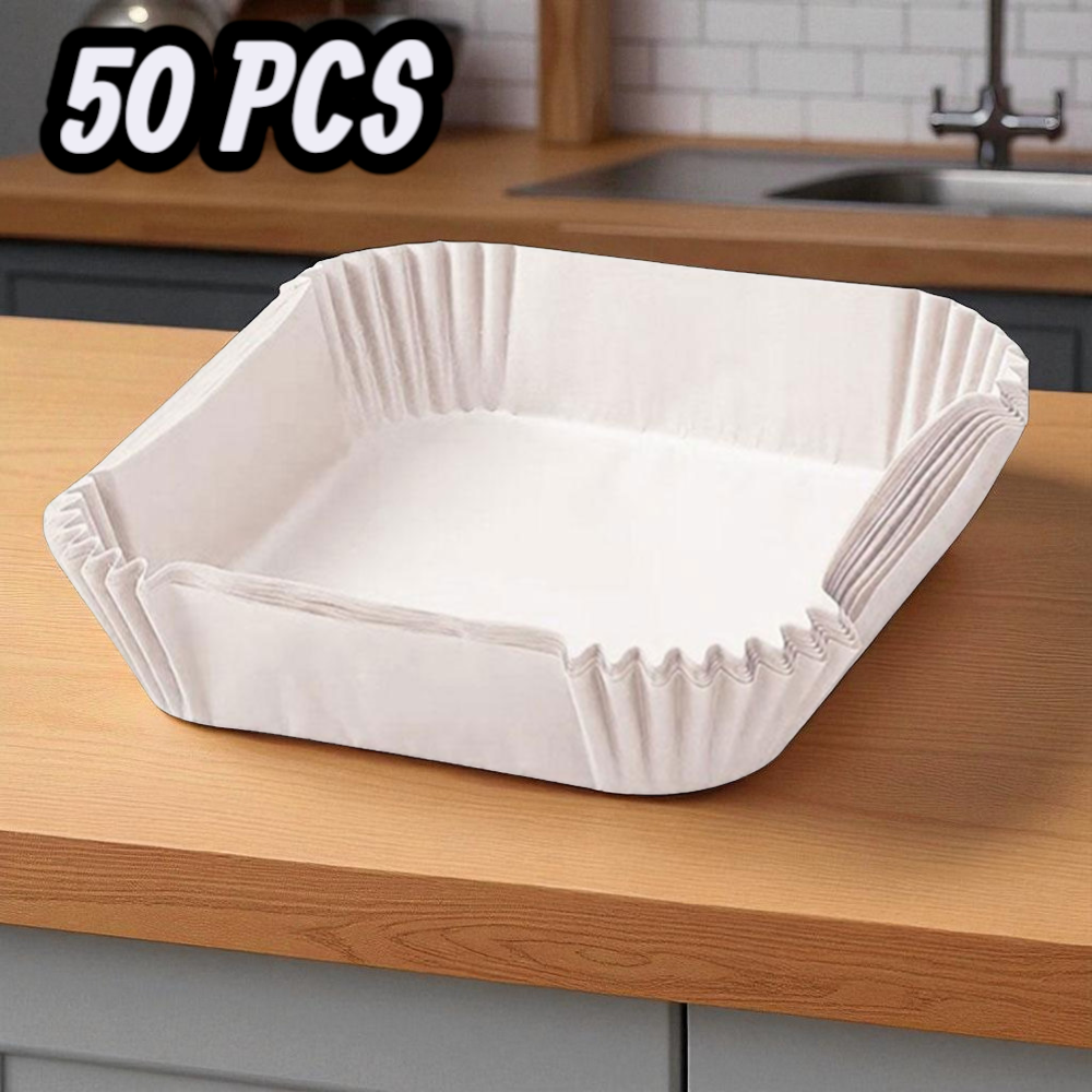 One Two Cups Kertas Alas Air Fryer Paper Liner Non Stick 50 PCS - MJ5 - Gambar 2