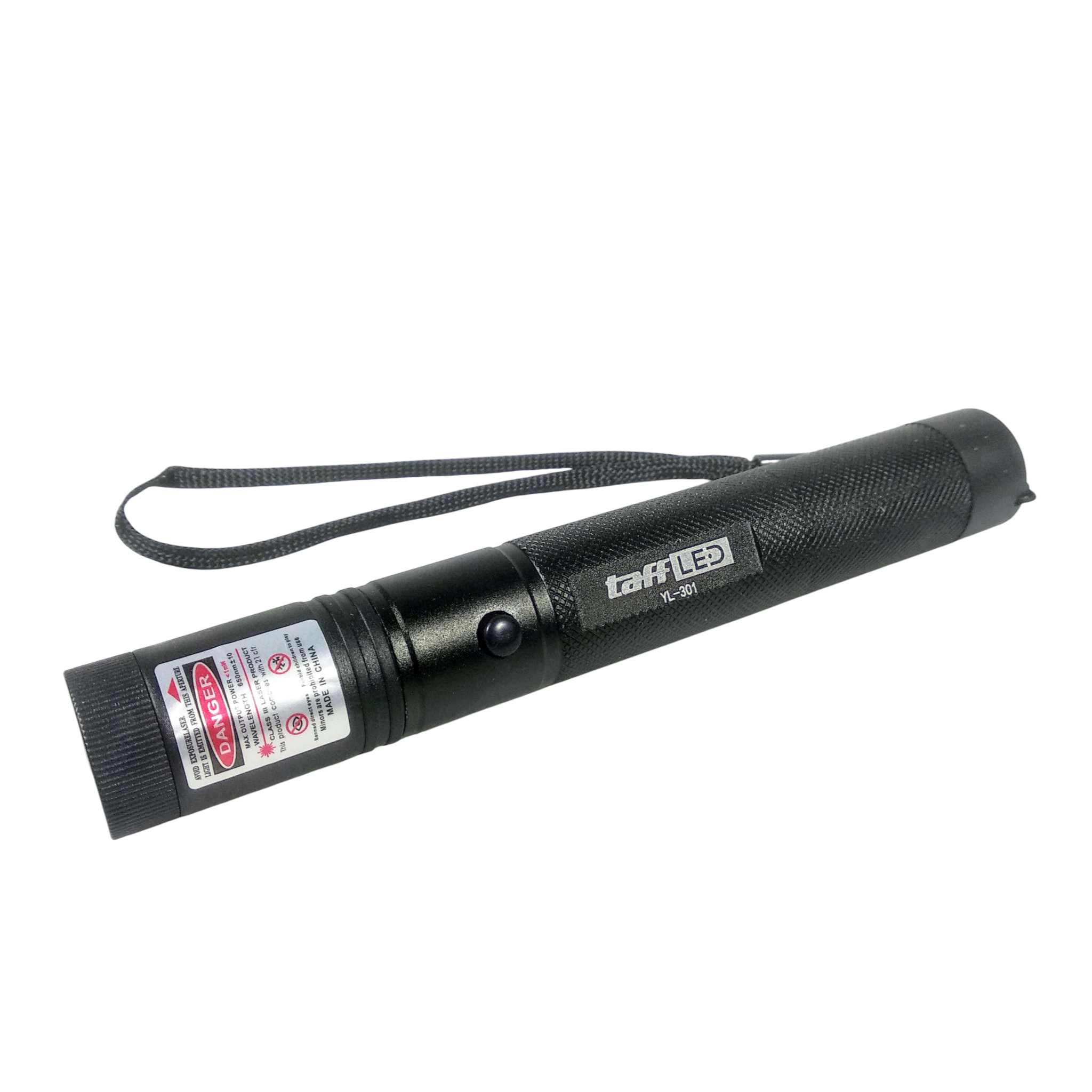 TaffLED Laser Pointer Presentasi Red Beam 1MW 650nm with Battery - YL-301