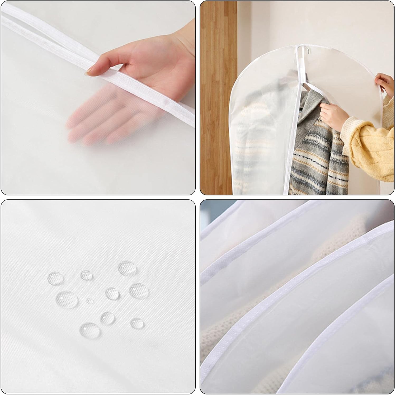 TaffHOME Cover Pakaian Anti Debu Dustproof Cloth Organizer PEVA 1 PCS - PE2