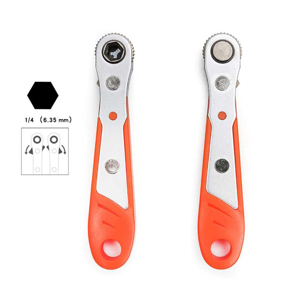 Alloet Kunci Pas Hexagon Ratchet Spanner Two Way - MXT-373