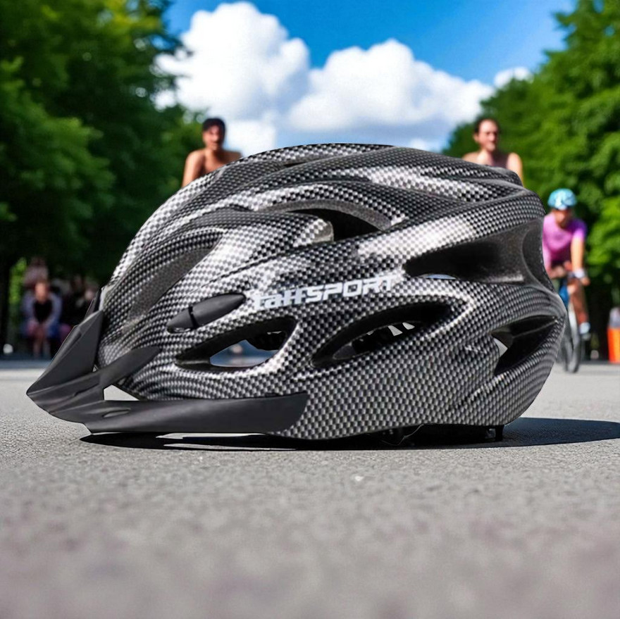 TaffSPORT Helm Sepeda Bicycle Road Bike Helmet EPS PVC 18 Air Vent - WX022