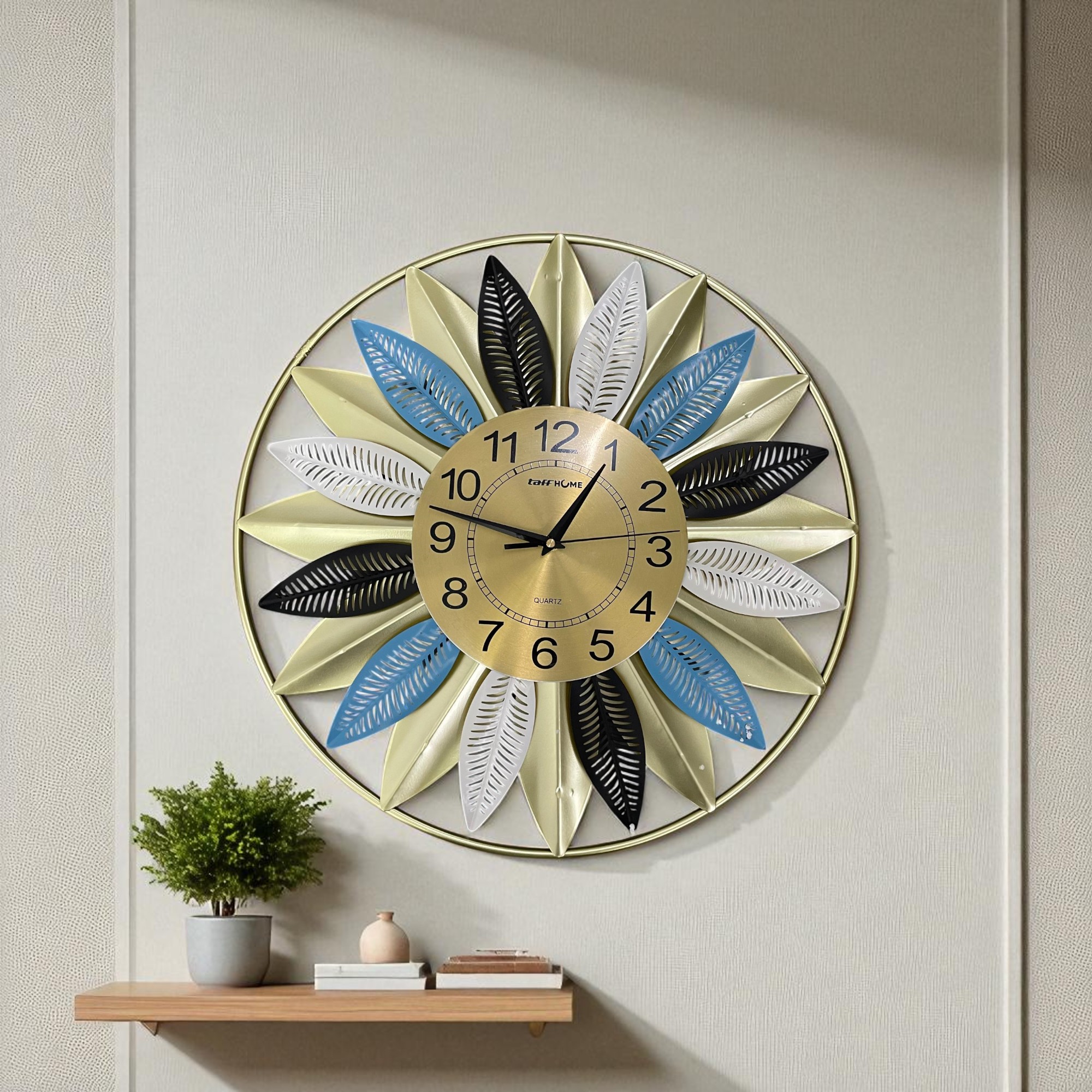 TaffHOME Jam Dinding Quartz Iron Luxury European Style 50cm - SF5