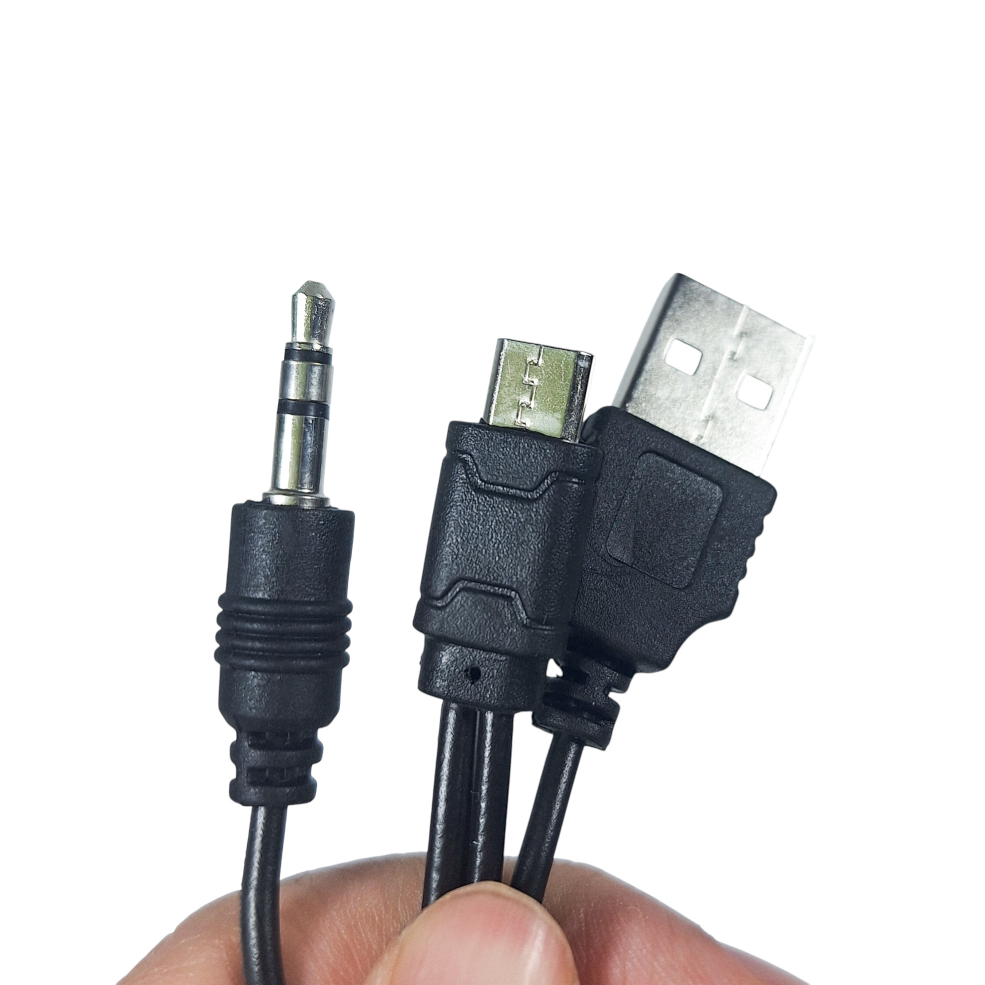 Kabel Splitter Micro USB ke AUX 3.5mm + USB Male - V835
